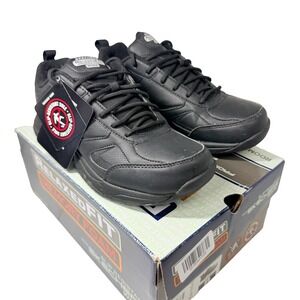 Skechers Work Dighton Bricelyn Womens 8 Black Slip Resistant Memory Foam Shoes